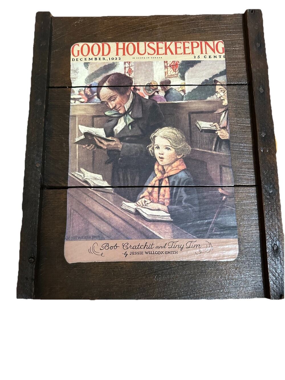Original RAISINRAK Bob Cratchit and Tiny Tim Art Created by Jessie Wilcox Smith
